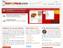 Tablet Screenshot of getmymeal.com